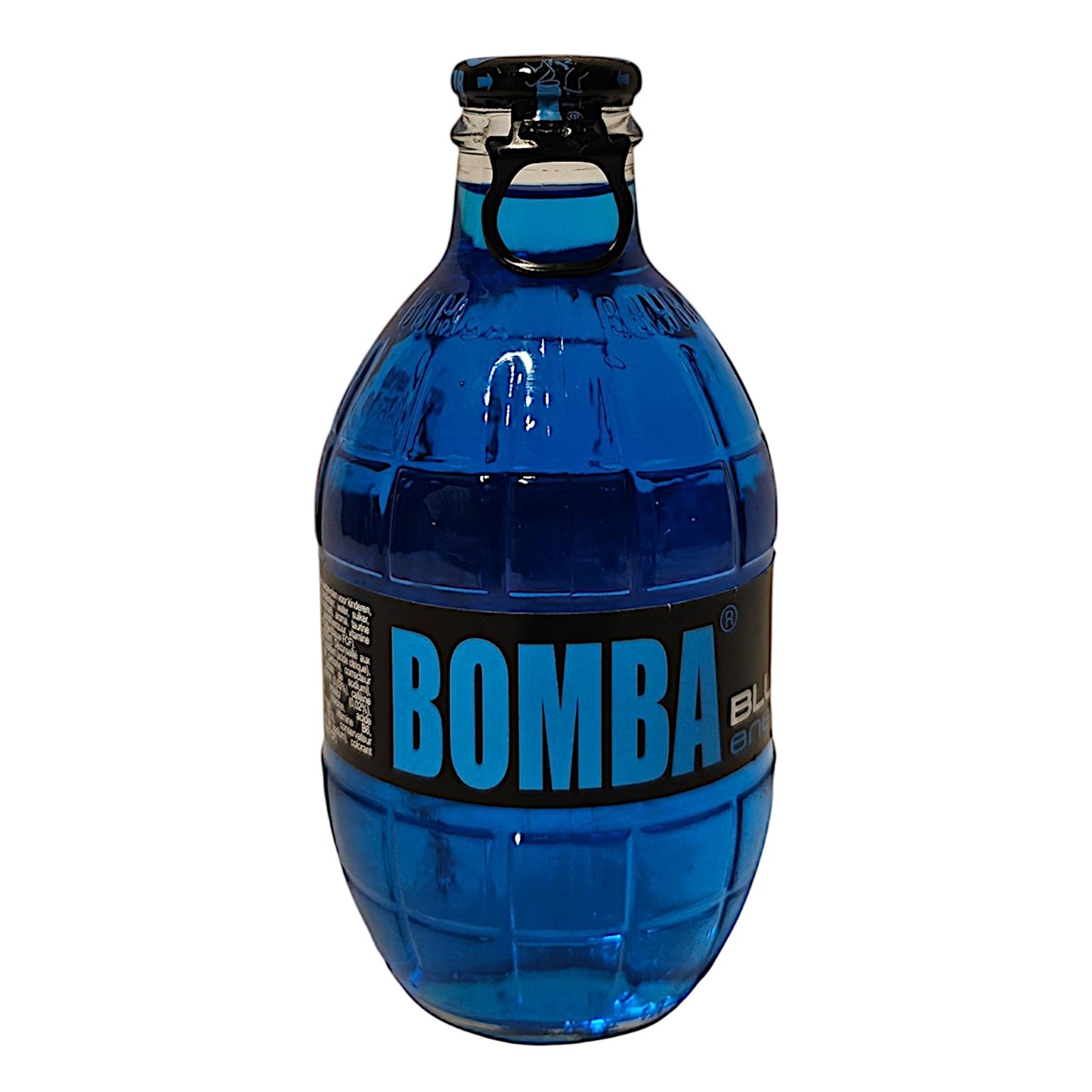 Bomba Energy Blue, Close Up, Voorkant