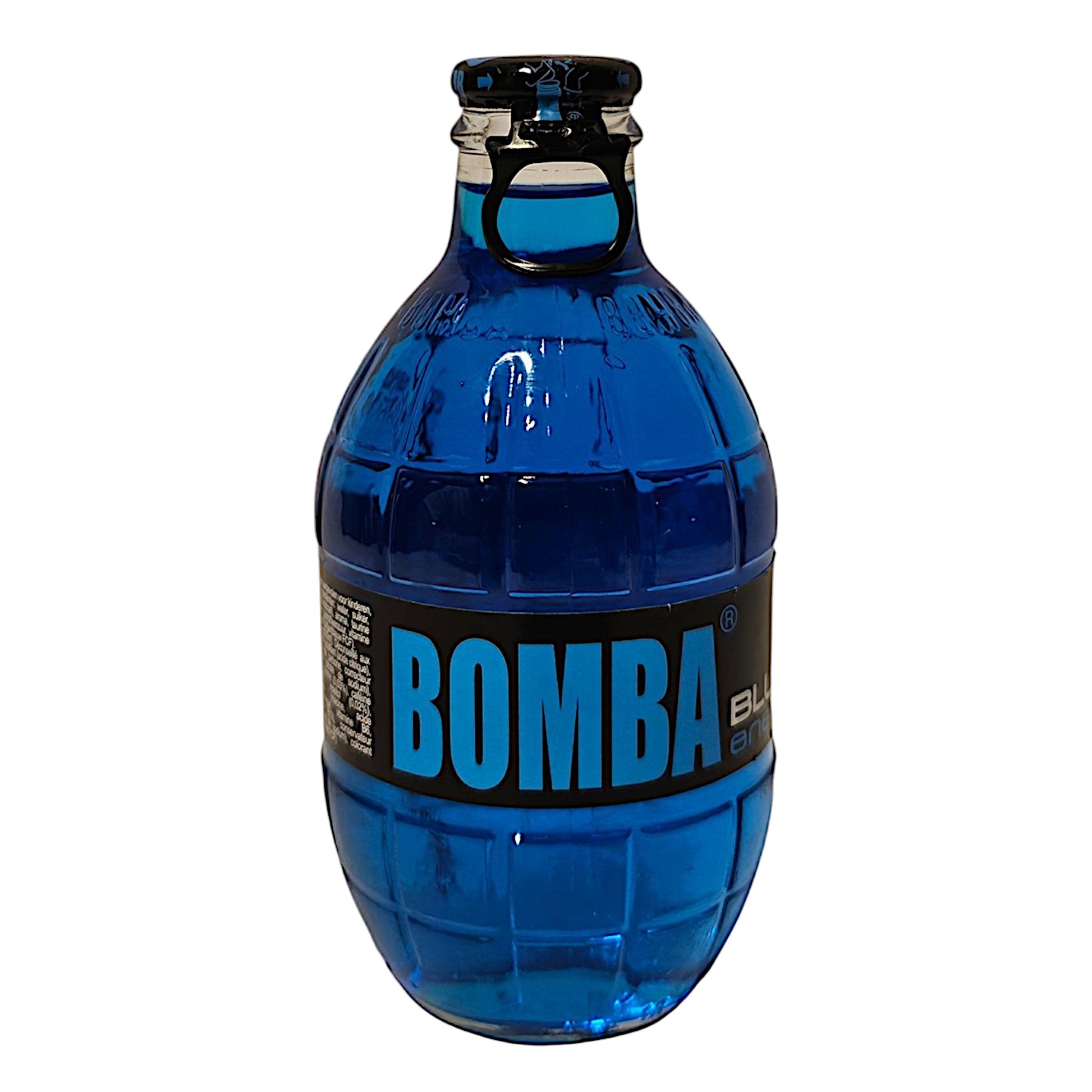 Bomba Energy Blue, Close Up, Voorkant