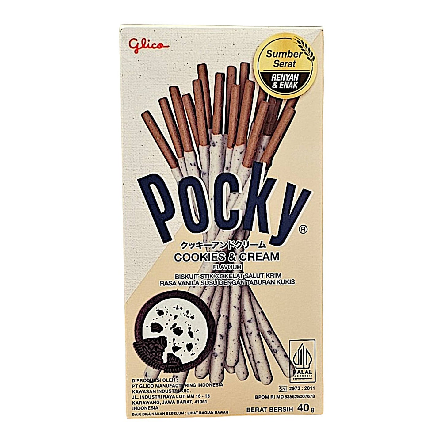 Pocky Sticks Cookies & Cream, Close Up, Voorkant