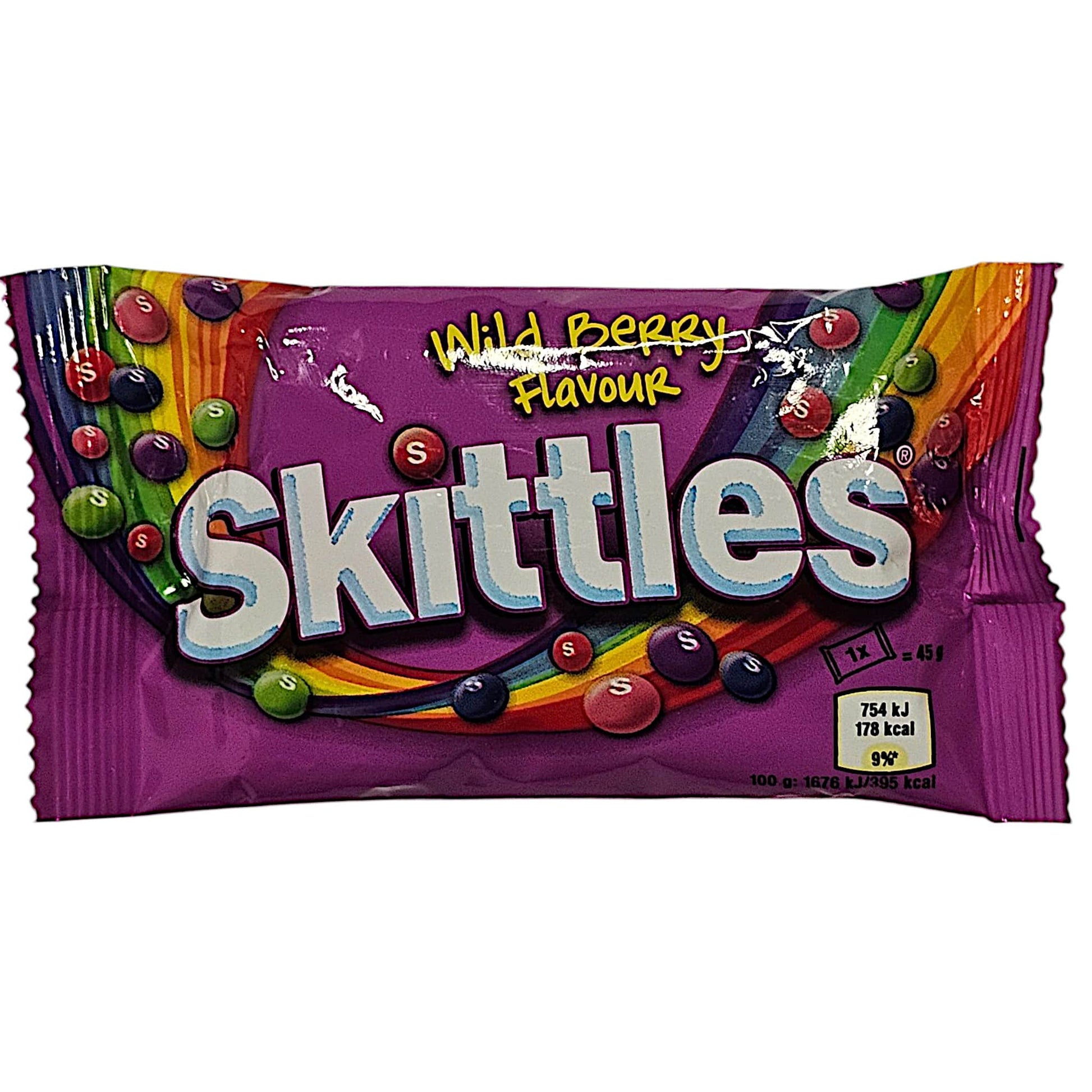 Skittles Wildberry 45 gr., Close Up, Voorkant