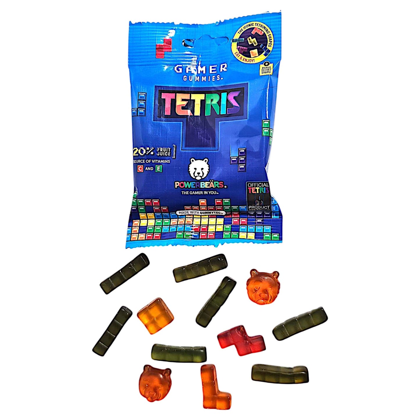 Tetris Gummi, Close Up, Voorkant