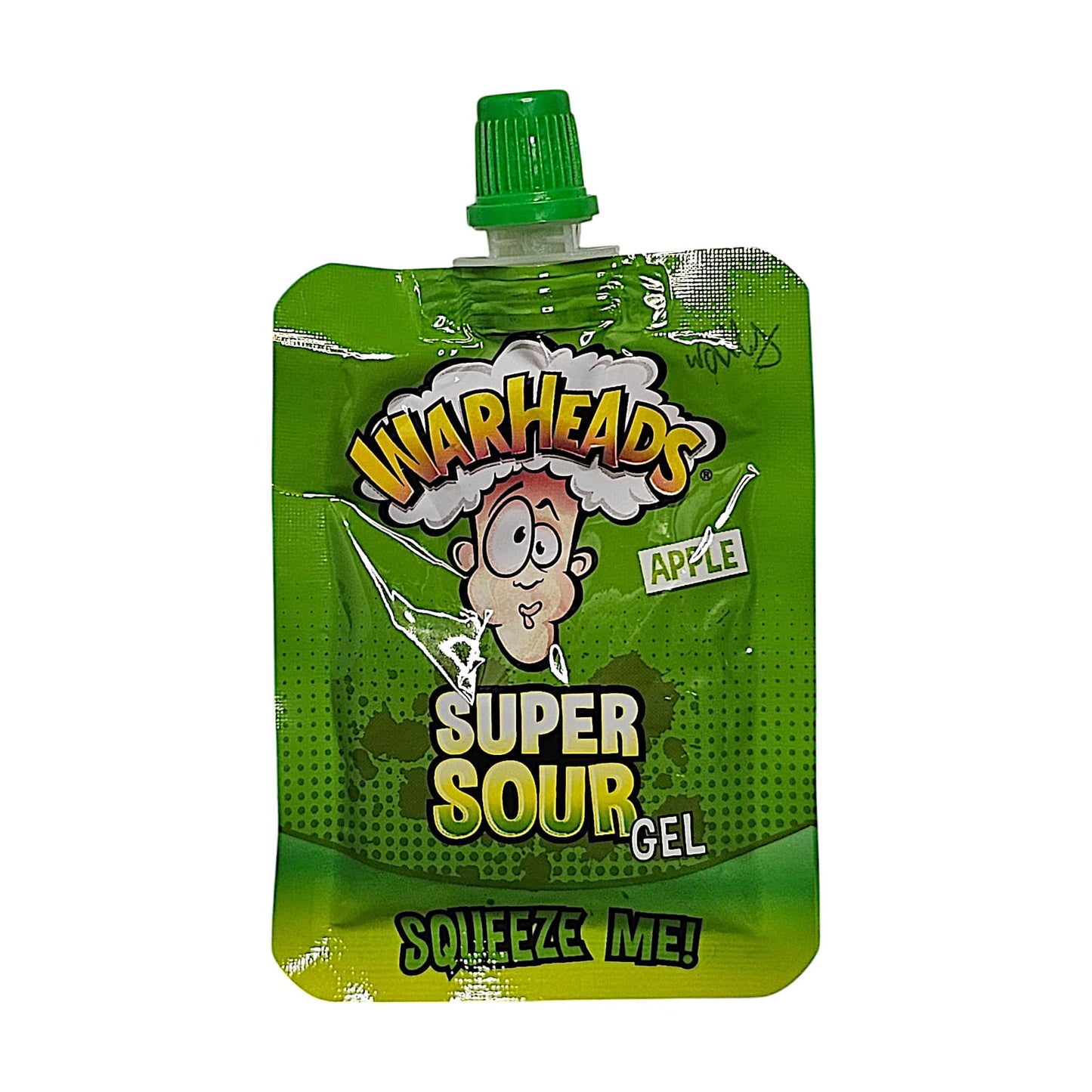 Warheads Super Sour Gel Apple, Close Up, Voorkant