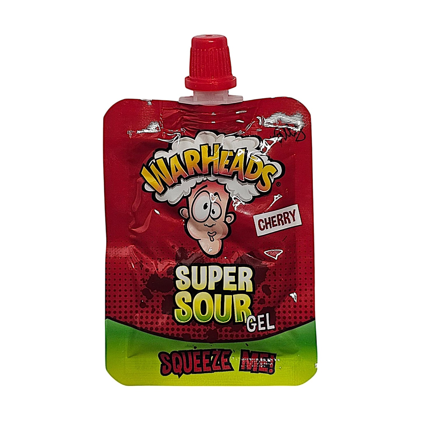 Warheads Super Sour Gel Cherry, Close Up, Voorkant